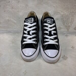 Converse Chuck Taylor All Star Low Black Women Sz 7 Lace Up SB Sneaker Shoe